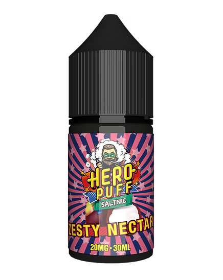 Hero Puffs 30ml nic salt e-liquid – flavour option 7 – Smokes Hub Pakistan