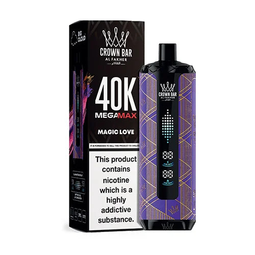 Al Fakher Mega Max Crown Bar Magic Love 40000 Puffs – signature candy fruit shisha vape
