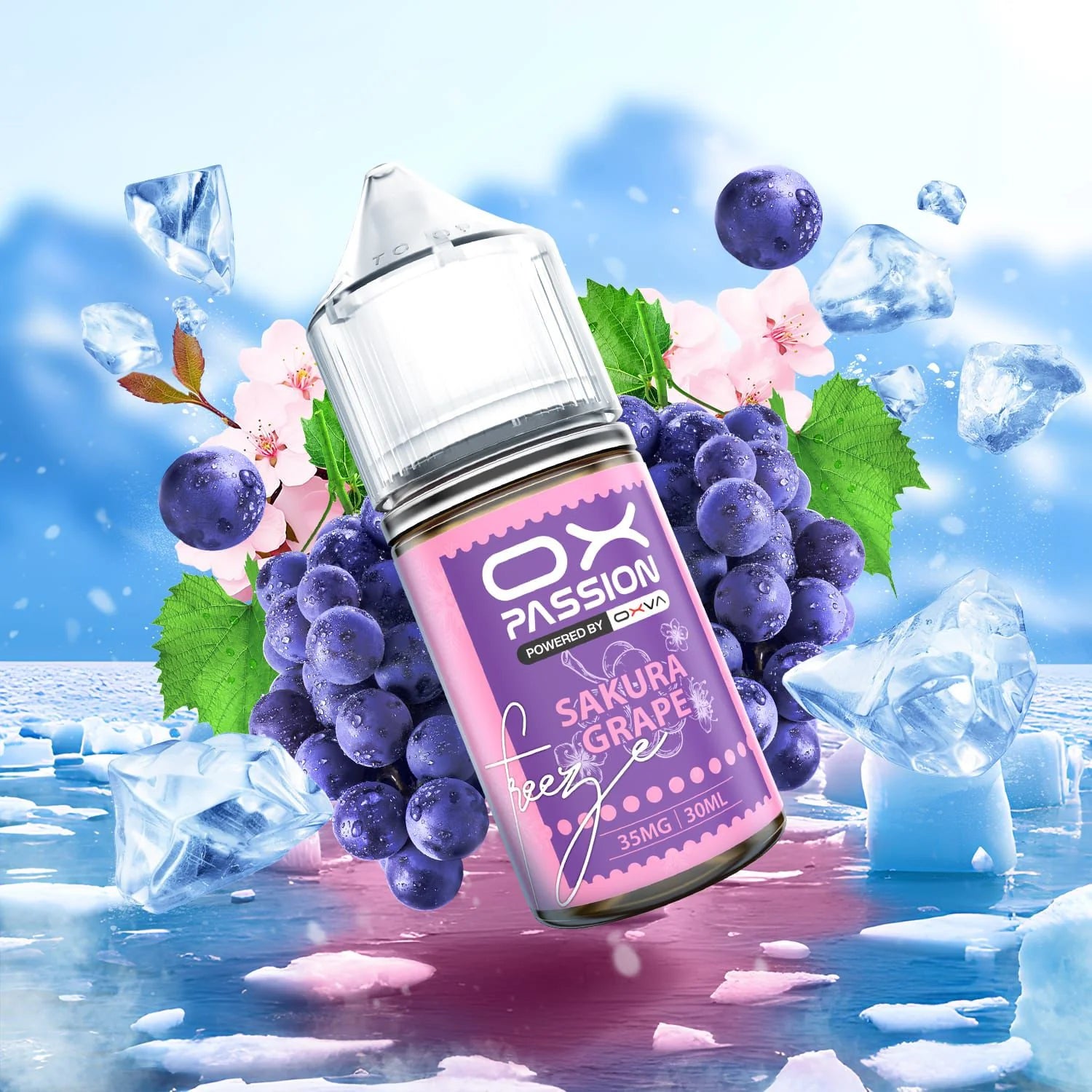 Ox Passion Freeze Flavor Sakura Grape 30ml