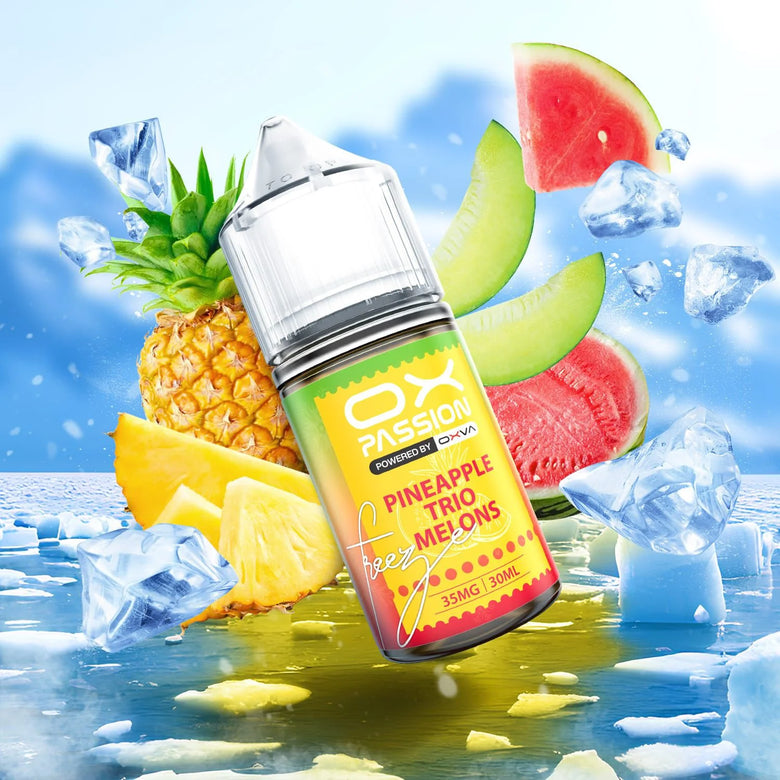 Ox Passion Pineapple Trio Melon 30ml Nic Salt E-Liquid - price in Pakistan, Smokes Hub