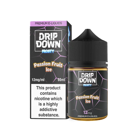 Drip Down Frosty Passion Fruit Ice 60ml Free Base E-Liquid - price in Pakistan, Smokes Hub