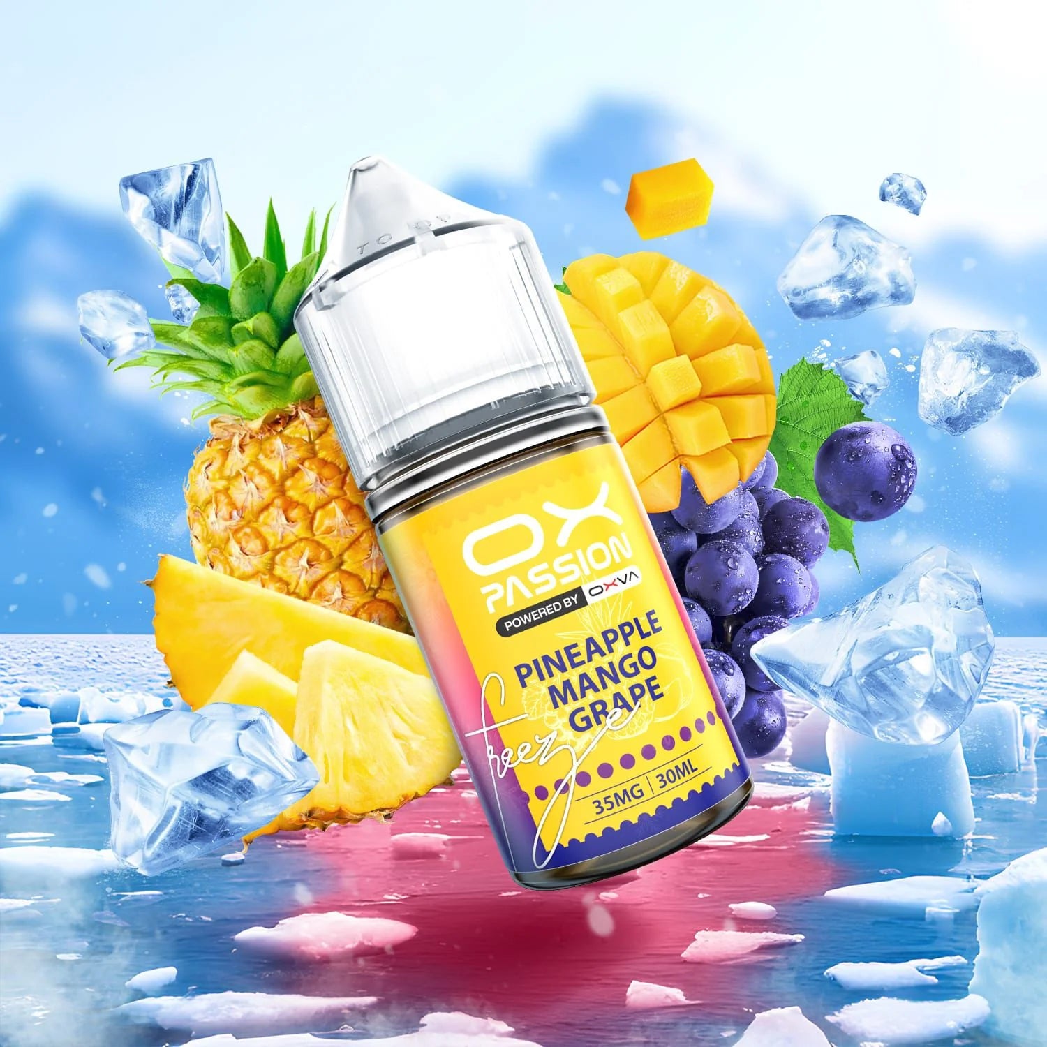 Ox Passion Freeze Flavor Pineapple Mango Grape 30ml