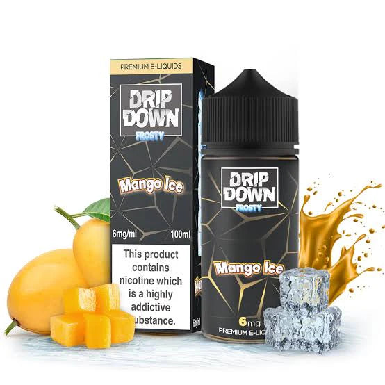 Drip Down Frosty Mango Ice 100ml Free Base E-Liquid - price in Pakistan, Smokes Hub