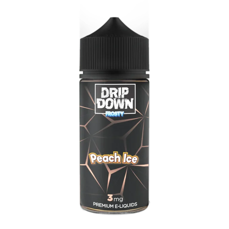 Drip Down Frosty Peach Ice 100ml Free Base E-Liquid - price in Pakistan, Smokes Hub