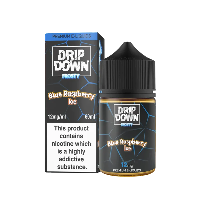 Drip Down Frosty Blue Raspberry Ice 60ml Free Base E-Liquid - price in Pakistan, Smokes Hub