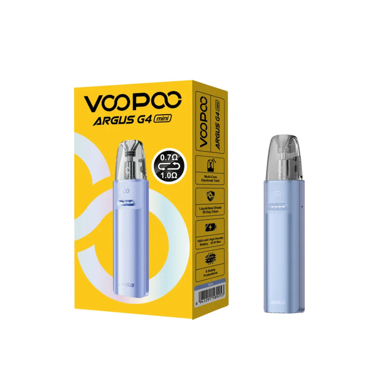 VOOPOO Argus G4 Mini Pod Kit Blue colour — flip-pod resistance switch Pakistan