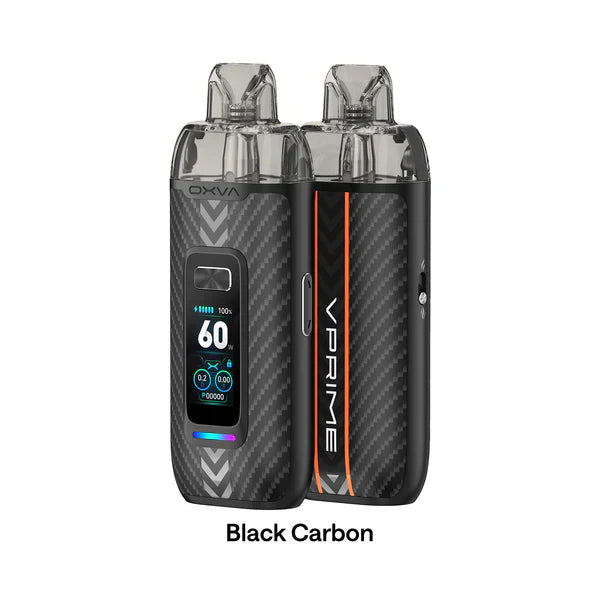 Oxva VPrime 60W Pod Mod Kit Black Carbon - price in Pakistan, Smokes Hub