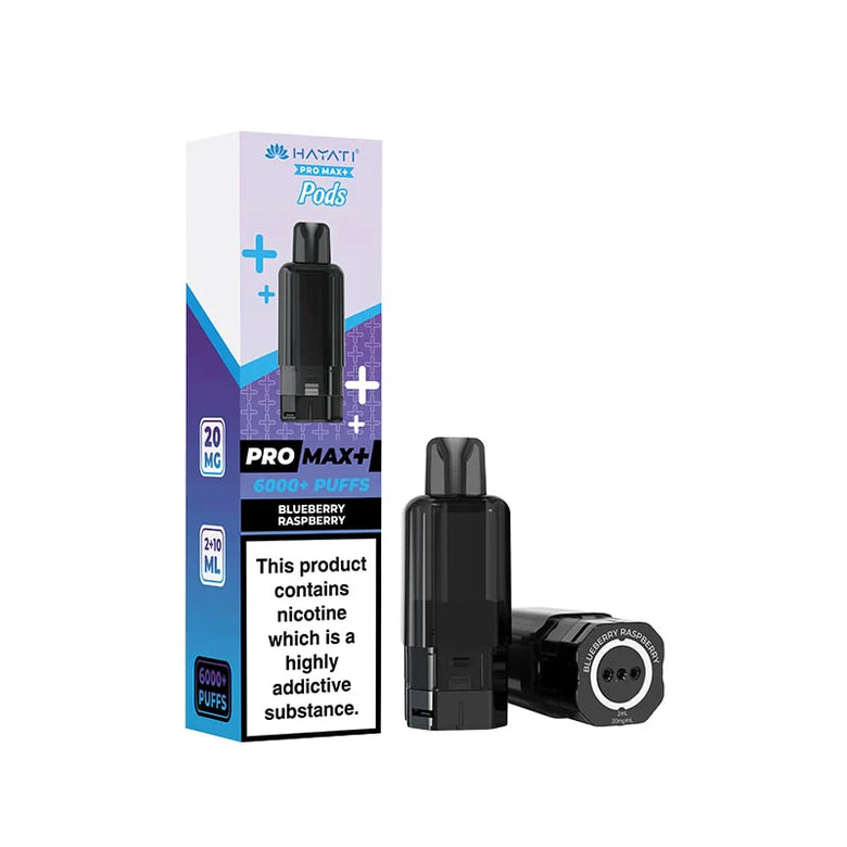 Hayati Pro Max Plus Replacement Pod Blueberry Raspberry 20mg Nic Salt - price in Pakistan, Smokes Hub