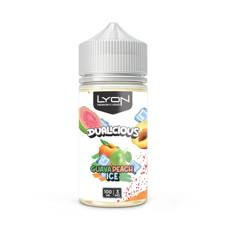 Lyon Guava Peach Ice 100ml Free Base E-Liquid - price in Pakistan, Smokes Hub