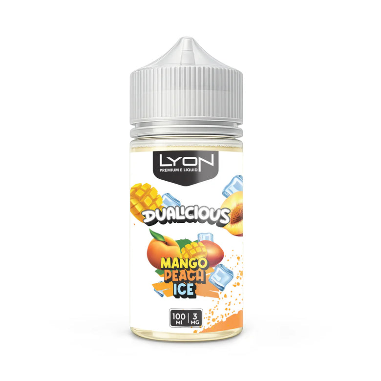 Lyon Dualicious Mango Peach Ice 100ml Free Base E-Liquid - price in Pakistan, Smokes Hub