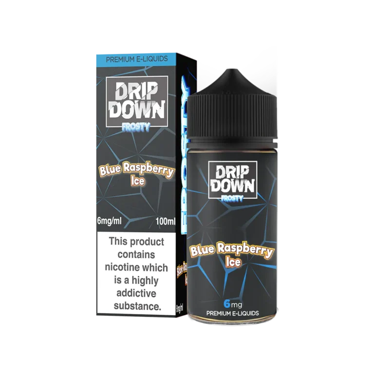Drip Down Frosty Blue Raspberry Ice 100ml Free Base E-Liquid - price in Pakistan, Smokes Hub