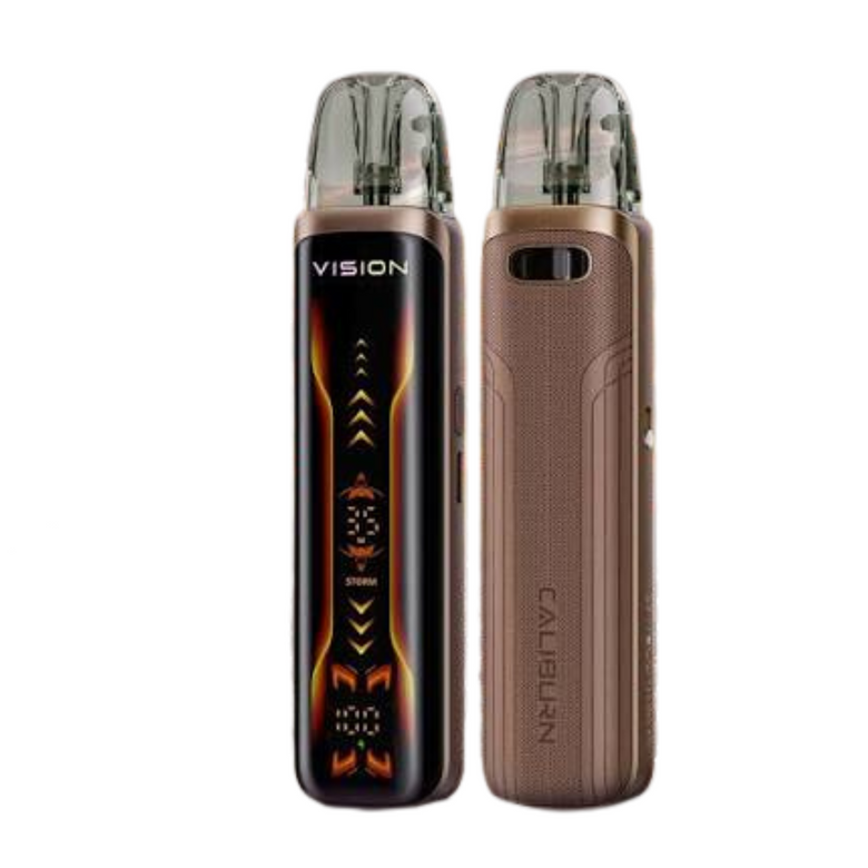 Uwell Caliburn G5 Vision Pod Kit in Coffee Brown — 35W touchscreen pod system, price in Pakistan at Smokes Hub