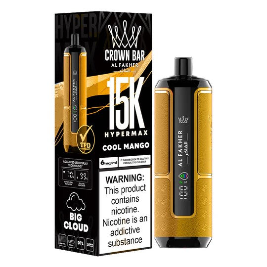 AL FAKHER CROWN BAR DISPOSABLE 15000 PUFFS