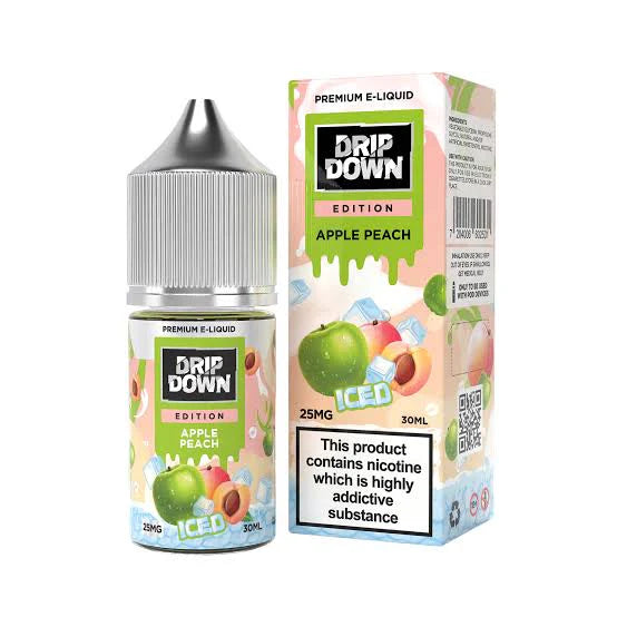 Drip Down Apple Peach Ice 30ml Nic Salt E-Liquid - price in Pakistan, Smokes Hub