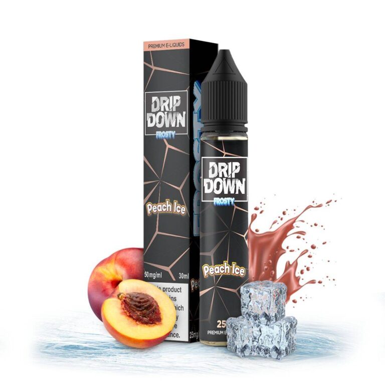Drip Down Frosty Peach Ice 30ml Nic Salt E-Liquid - price in Pakistan, Smokes Hub