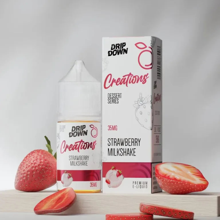 Drip Down Creations Strawberry Milkshake E-Liquid 30ml (35mg)