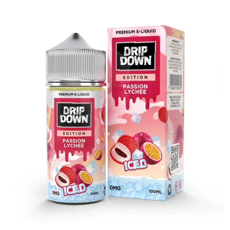 Drip Down Passion Lychee 100ml Free Base E-Liquid - price in Pakistan, Smokes Hub