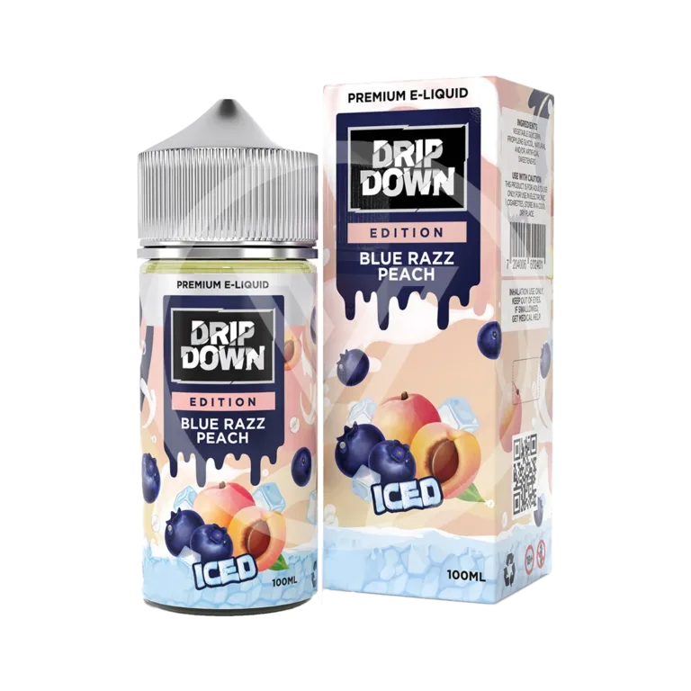 Drip Down Blue Razz Peach 100ml Free Base E-Liquid - price in Pakistan, Smokes Hub