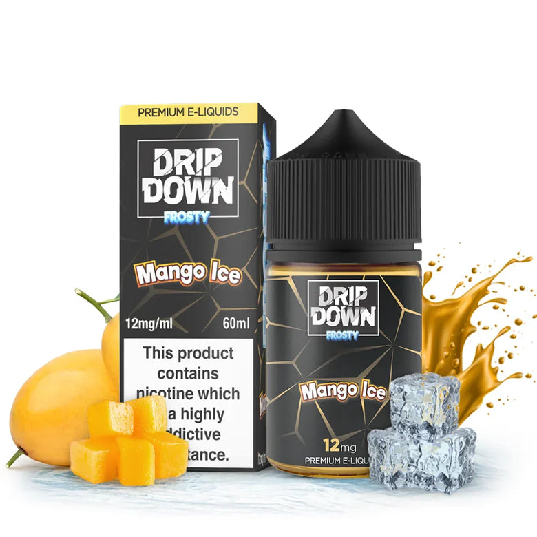 Drip Down Frosty Mango Ice 60ml Free Base E-Liquid - price in Pakistan, Smokes Hub