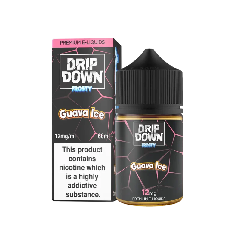 Drip Down Frosty Guava Ice 60ml Free Base E-Liquid - price in Pakistan, Smokes Hub