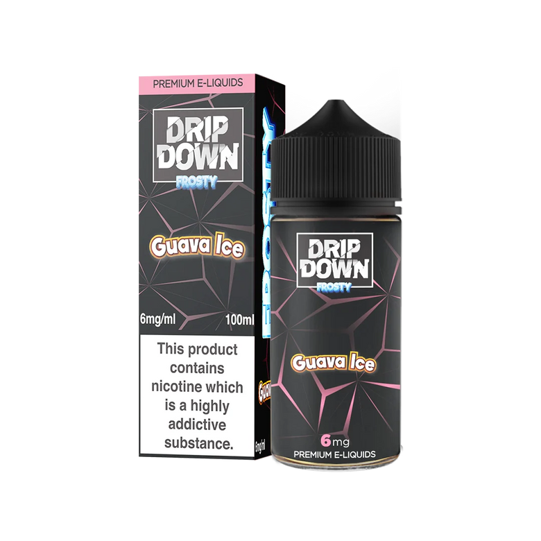 Drip Down Frosty Guava Ice 100ml Free Base E-Liquid - price in Pakistan, Smokes Hub