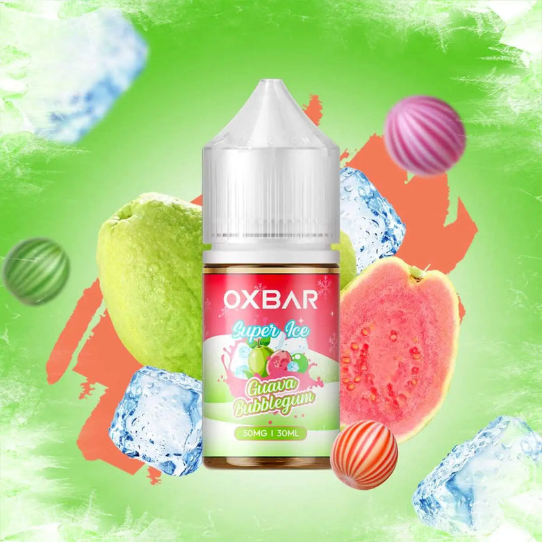 OXBAR Guava Bubblegum Ice Nic Salt 30ml – icy guava candy 35mg 55mg Pakistan