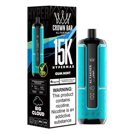 AL FAKHER CROWN BAR DISPOSABLE 15000 PUFFS