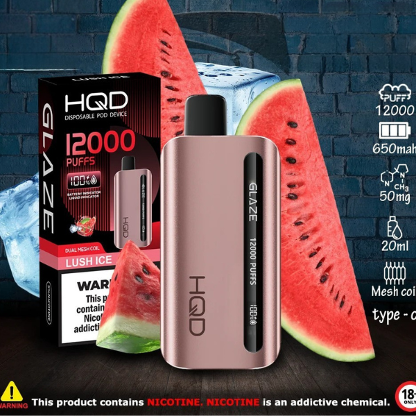 HQD Glaze 12000 Puffs Disposable Vape - price in Pakistan, Smokes Hub