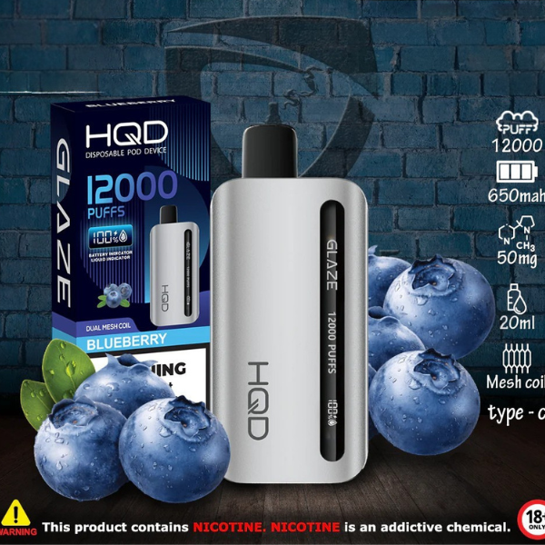 HQD Glaze 12000 Puffs Disposable Vape - price in Pakistan, Smokes Hub