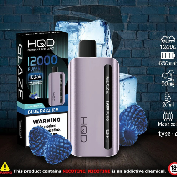 HQD Glaze 12000 Puffs Disposable Vape - price in Pakistan, Smokes Hub