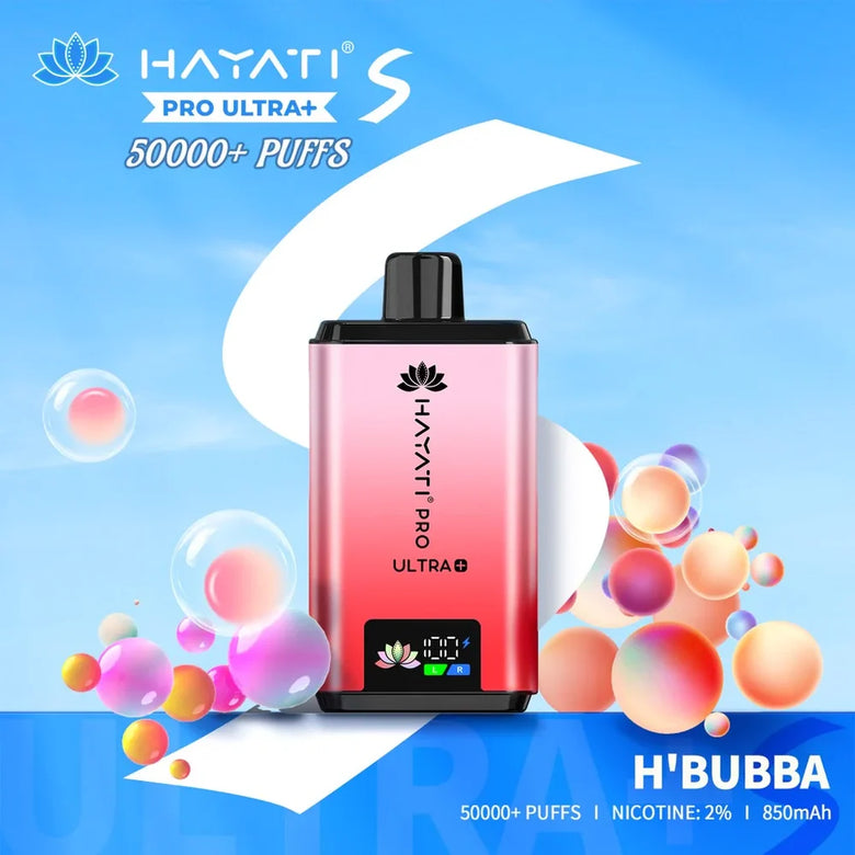 Hayati Pro Ultra Plus S 50000 puffs Grape Strawberry flavour disposable vape