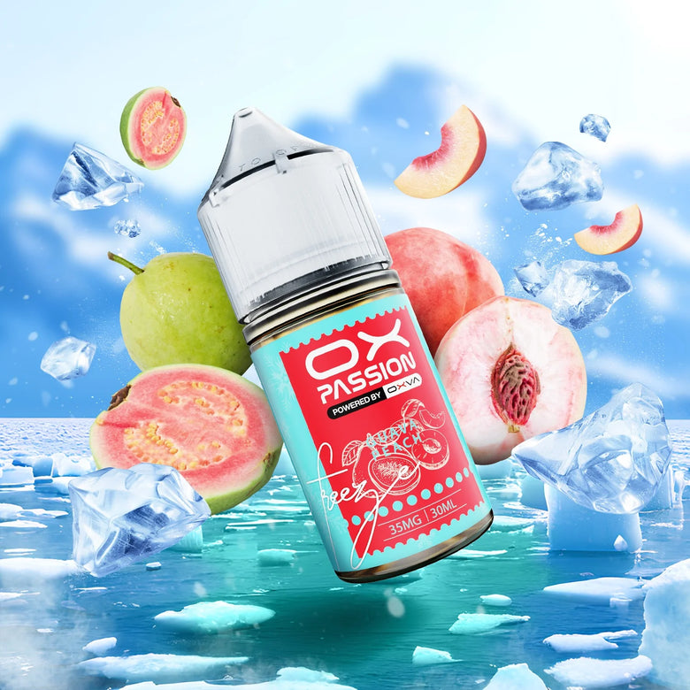 Ox Passion Guava Peach 30ml Nic Salt E-Liquid - price in Pakistan, Smokes Hub