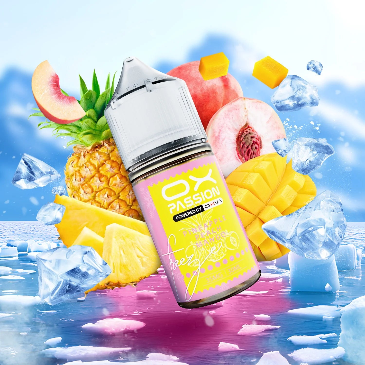 Ox Passion Freeze Flavor Pineapple Peach Mango 30ml