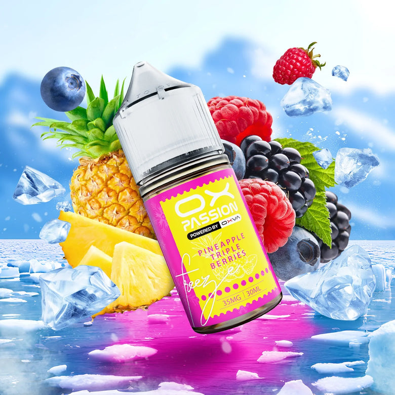 Ox Passion Pineapple Triple Berries 30ml Nic Salt E-Liquid - price in Pakistan, Smokes Hub