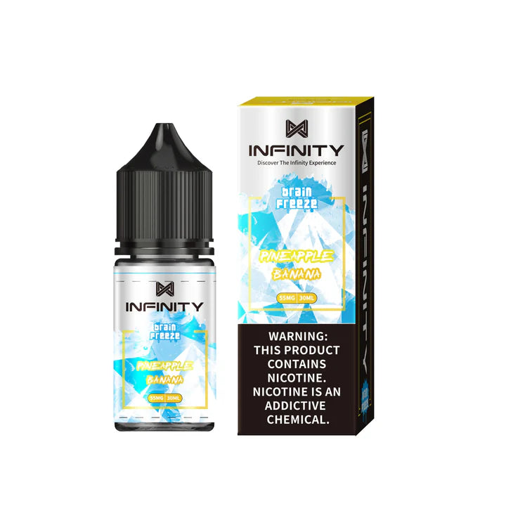 Infinity Brain Freeze Pineapple Banana Ice 30ml Nic Salt E-Liquid - price in Pakistan, Smokes Hub