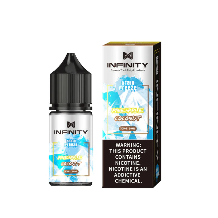 Infinity Brain Freeze Pineapple Coconut Ice 30ml Nic Salt E-Liquid - price in Pakistan, Smokes Hub