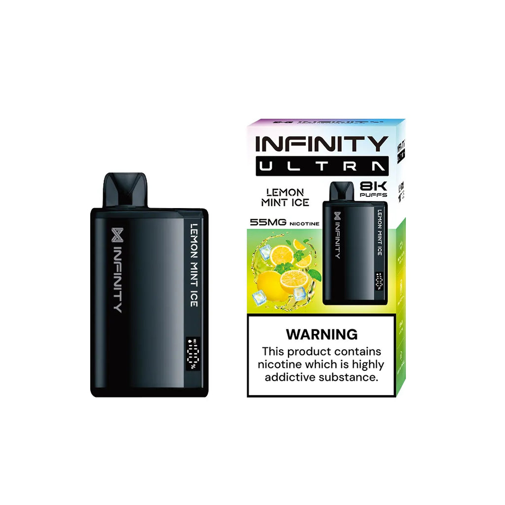 INFINITY DISPOSABLE VAPE MANGO GUAVA BLACKCURRANT ICE 8000 PUFF 55MG