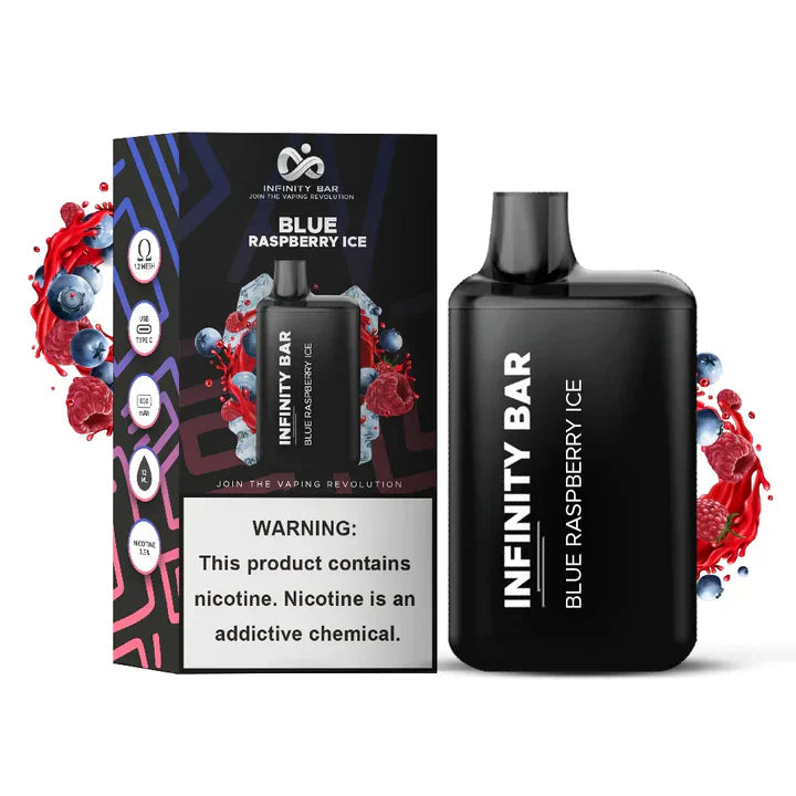 INFINITY DISPOSABLE VAPE GUAVA MANGO ICE 5000 PUFF 3.5 %