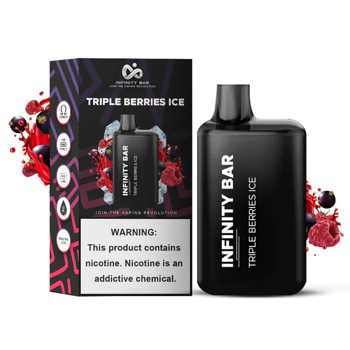 INFINITY DISPOSABLE VAPE TRIPLE BERRIES ICE 5000 PUFF 3.5 %