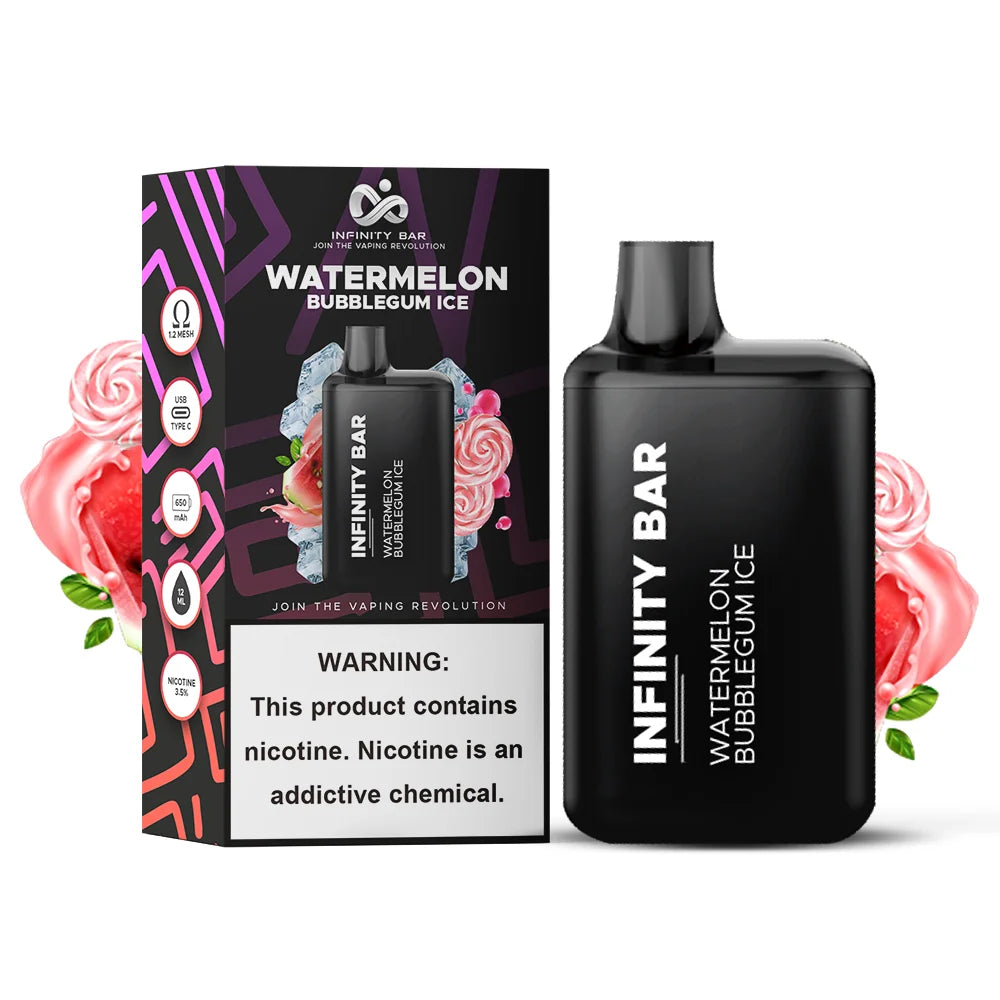 INFINITY DISPOSABLE VAPE GUAVA MANGO ICE 5000 PUFF 3.5 %