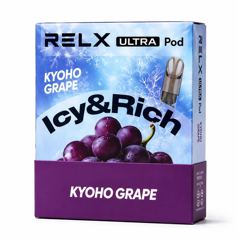 RELX Ultra Pod Kyoho Grape flavour - 2ml 20mg prefilled pod price in Pakistan