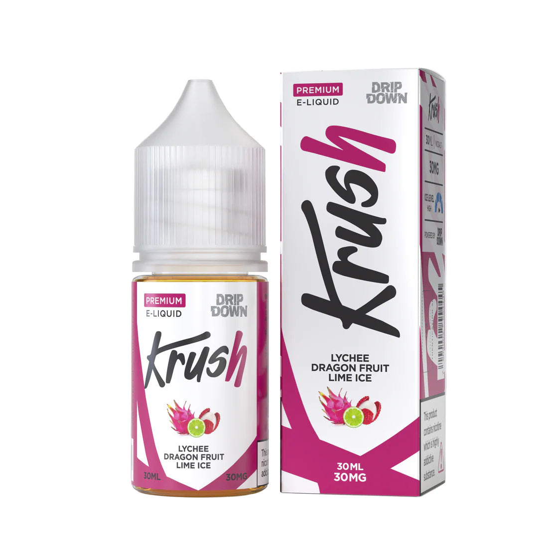 Drip Down Lychee Dragon Fruit Lime Ice By Krush Series