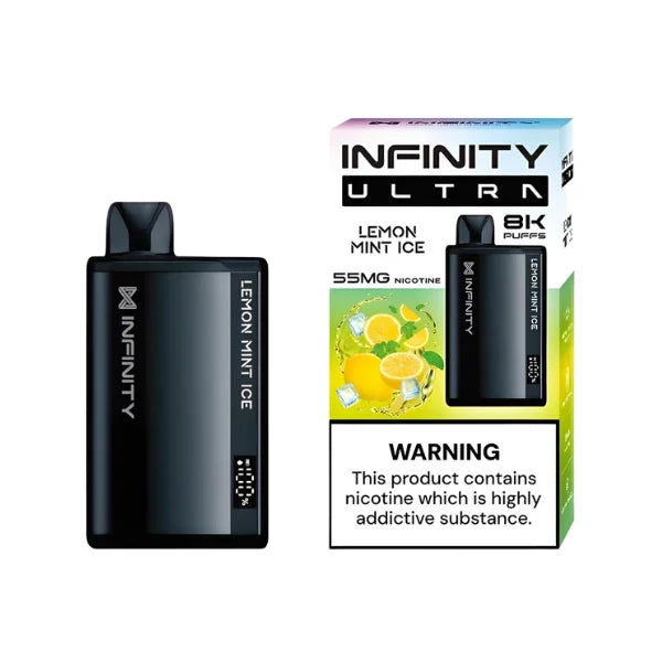 Infinity Lemon Mint Ice 8000 Puffs Disposable Vape - price in Pakistan, Smokes Hub