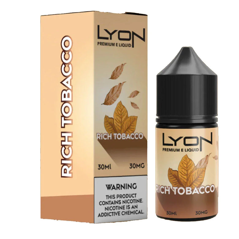 Lyon Rich Tobacco 30ml Nic Salt E-Liquid - price in Pakistan, Smokes Hub