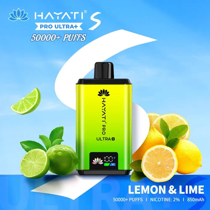 Hayati Pro Ultra Plus S 50000 puffs Blue Razz Cherry flavour disposable vape
