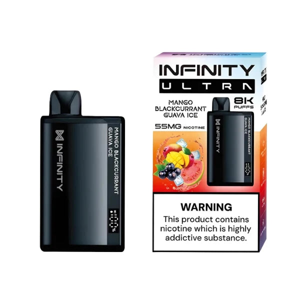 Infinity Mango Blackcurrant Guava Ice 8000 Puffs Disposable Vape - price in Pakistan, Smokes Hub