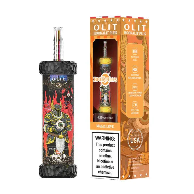 OLIT Hookalit Plus 100K Puffs – Magic Love disposable e-hookah Pakistan