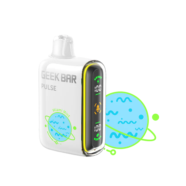 Geek Bar Pulse 15000 Miami Mint flavour – full-screen disposable vape buy Pakistan