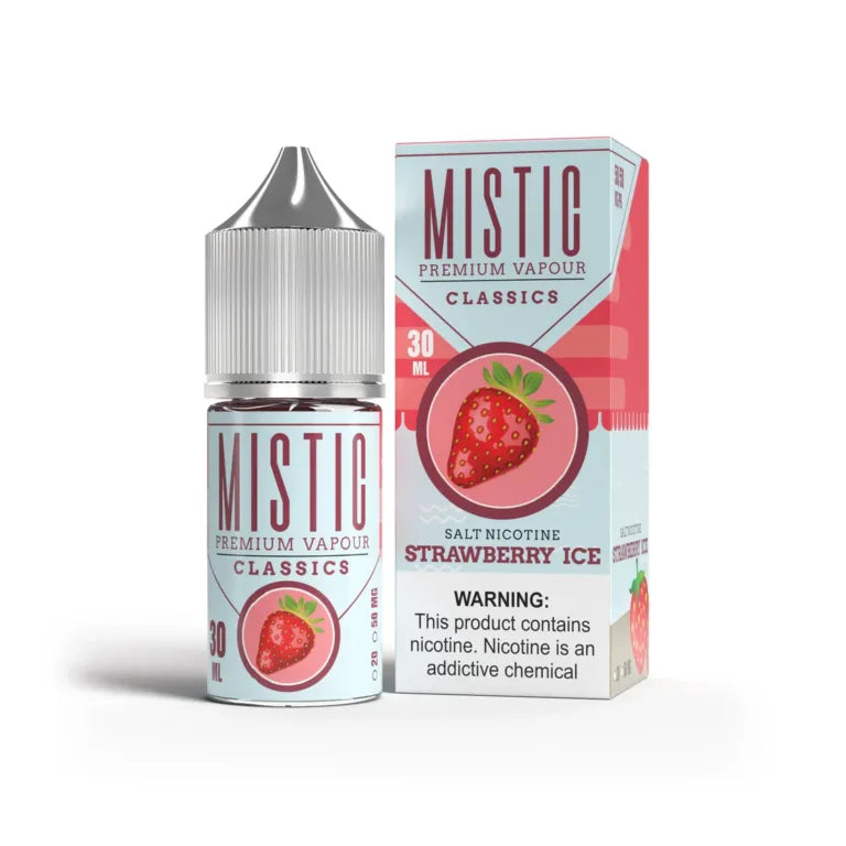 Mistic Premium Vapour Strawberry Ice 30ml Nic Salt E-Liquid - price in Pakistan, Smokes Hub