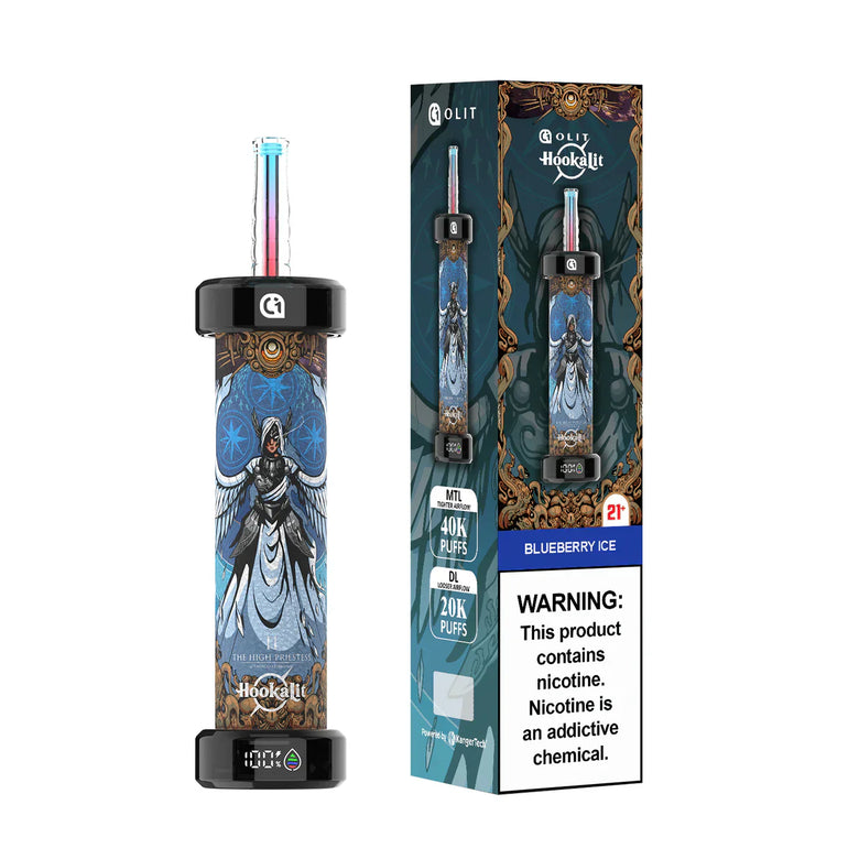 Olit Hookalit Blueberry Ice 40000 Puffs Disposable Vape - price in Pakistan, Smokes Hub